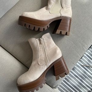 Tan suede BRATZ Boots